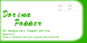dorina popper business card